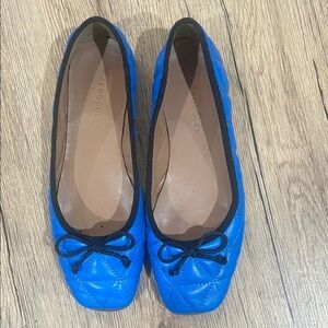 AEROSOLES Vibrant Blue Quilted Flats